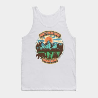 Don't mess with mama bear Wilderness nature life vintage style Tank Top